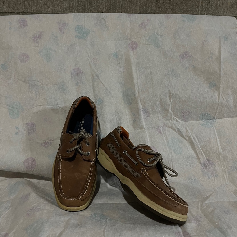 Sperry Tan and Brown Boat Shoes